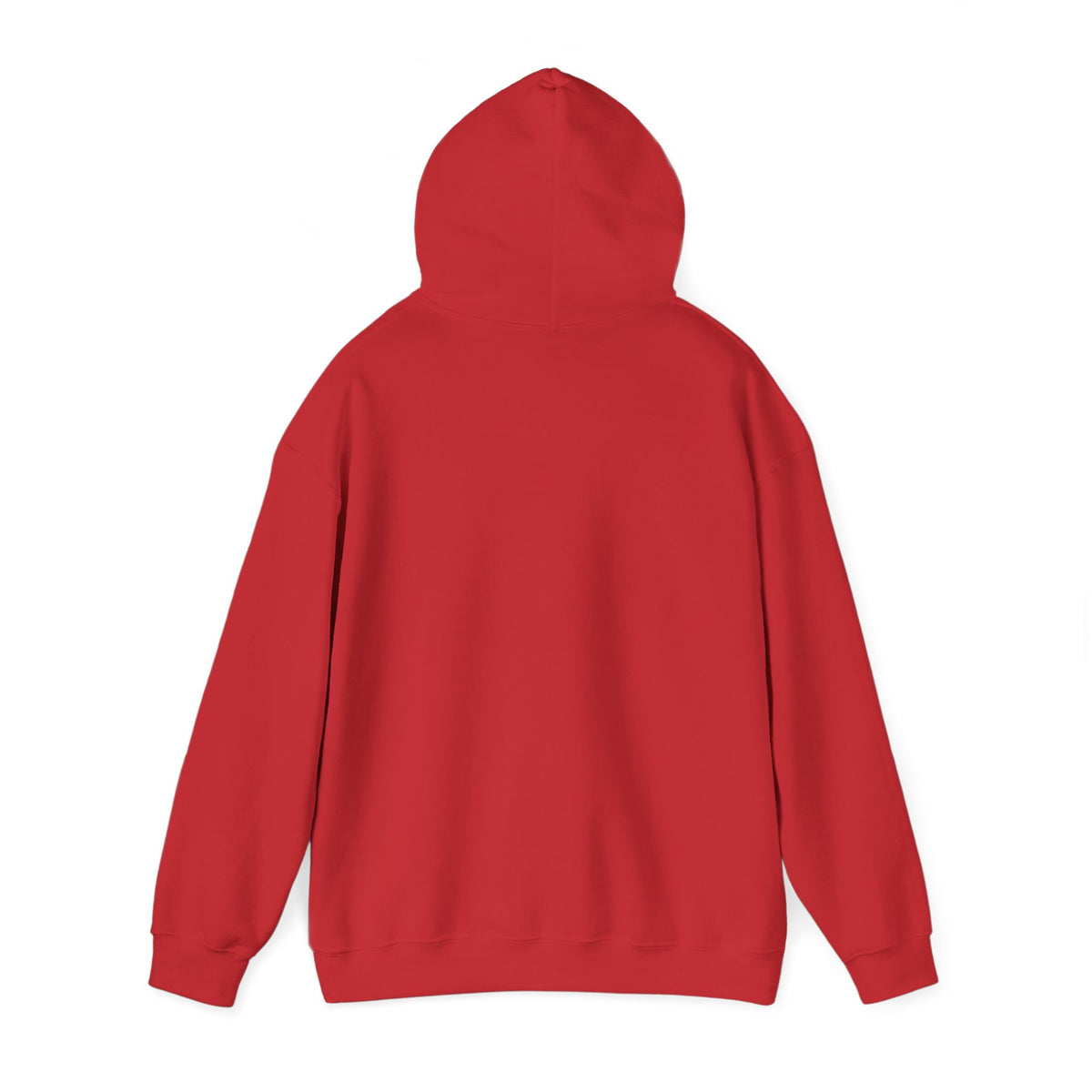 Red hoodie on a white background