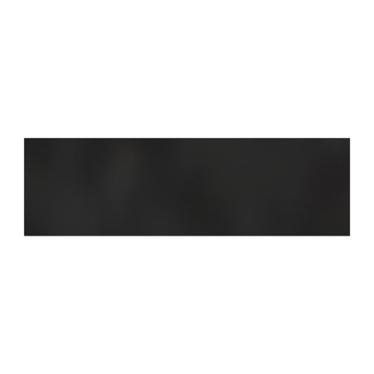 Black rectangular tile on a white background