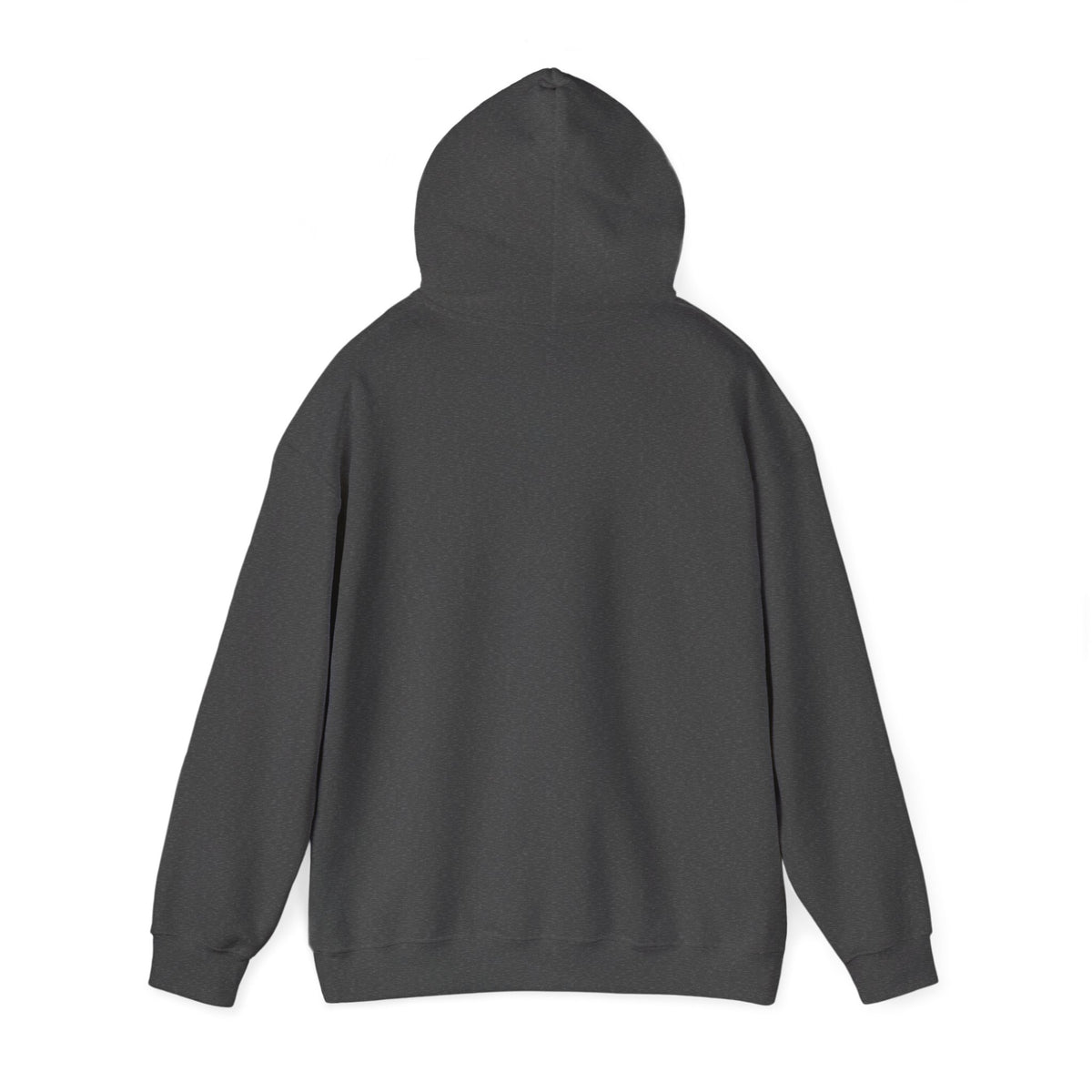 Dark gray hoodie on a white background