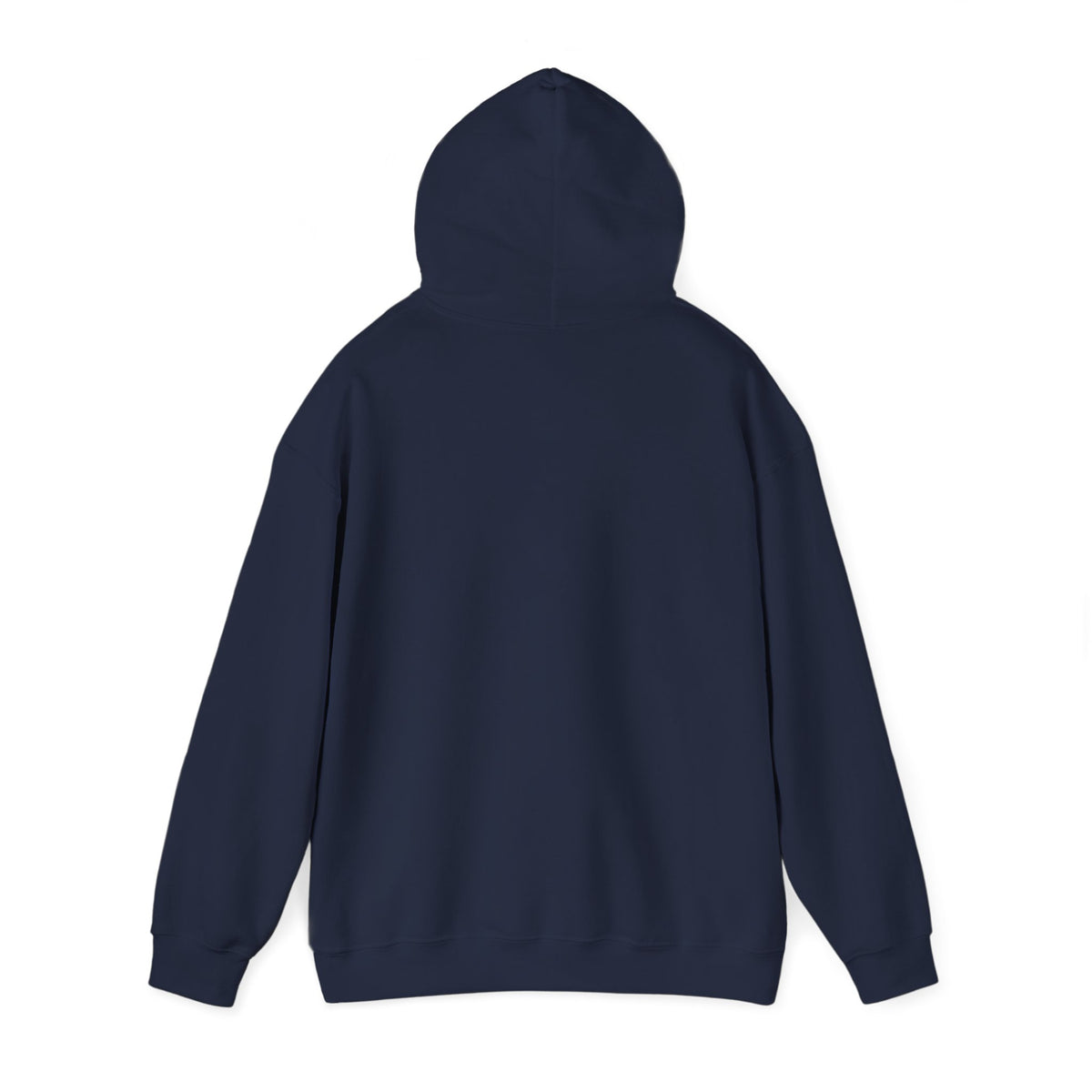 Navy blue hoodie on a white background